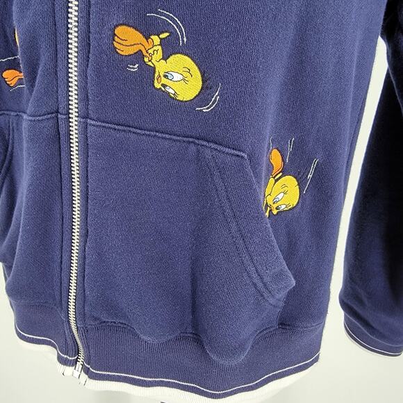 Vintage Tweety Bird Jacket Womens Medium Warner Bros Studio Store Cartoon 90s - Picture 9 of 15